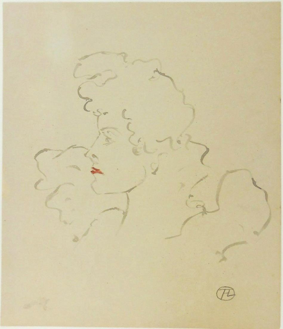 Henri De Toulouse-Lautrec (1864-1901) Watercolor (1 of 2)