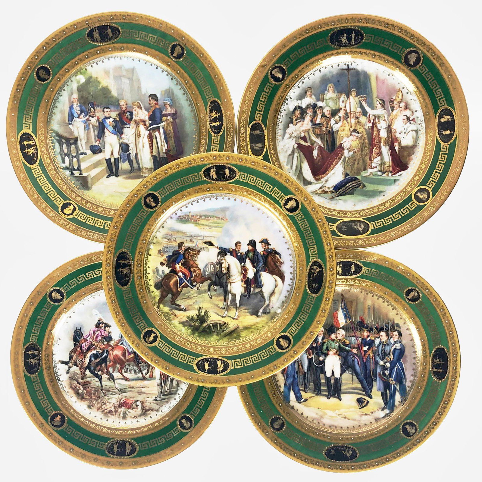 Vienna-Style Cabinet Plates, Circa 1900 (1 of 3)