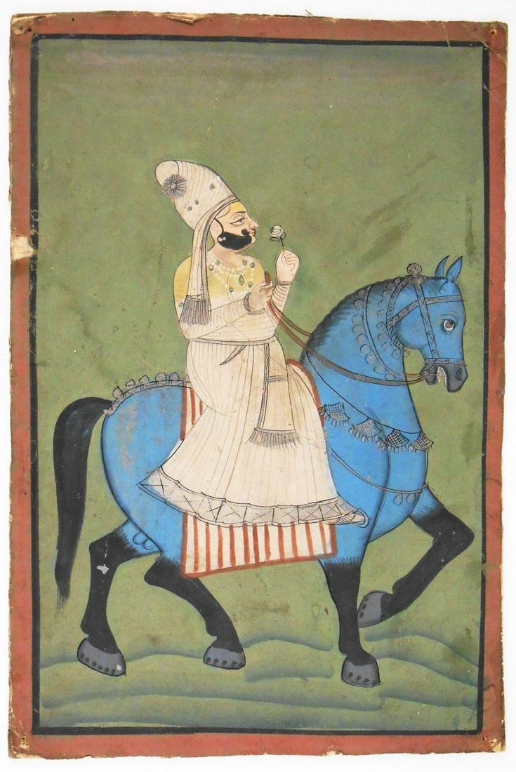 Fine Indian Miniature Painting, 18th Century (1 of 2)