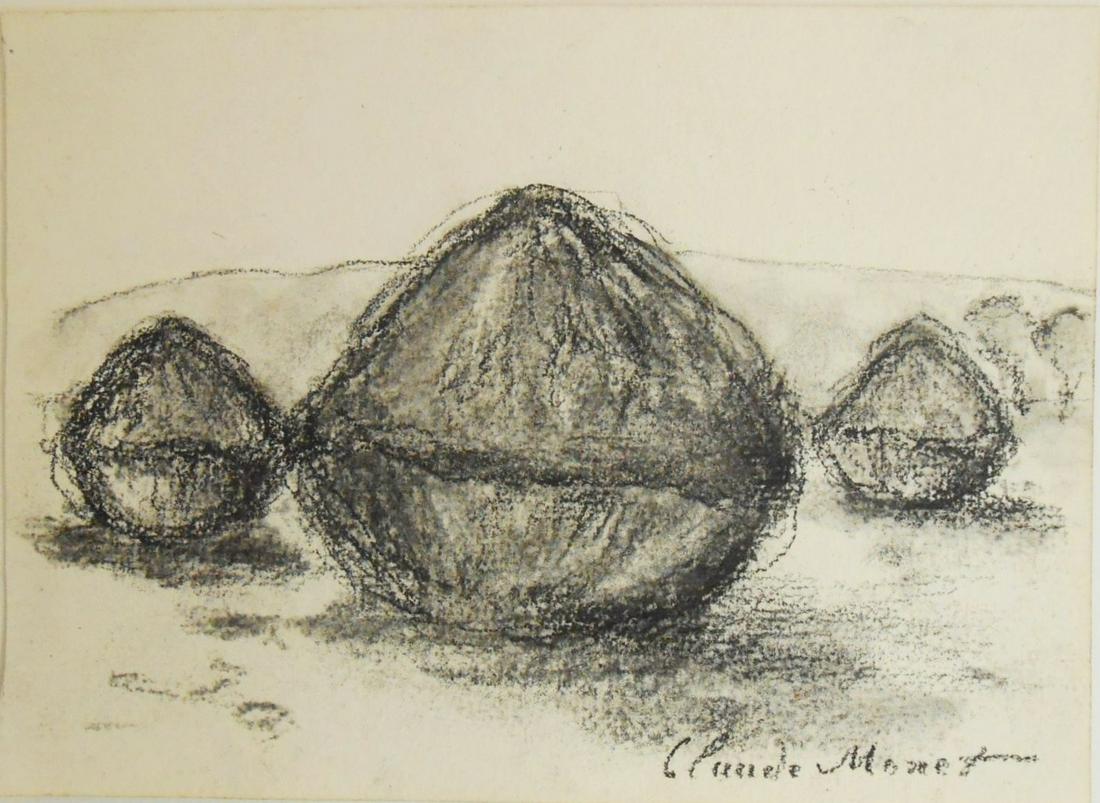 Claude Monet (1840-1926) Sketchbook Drawing (1 of 2)