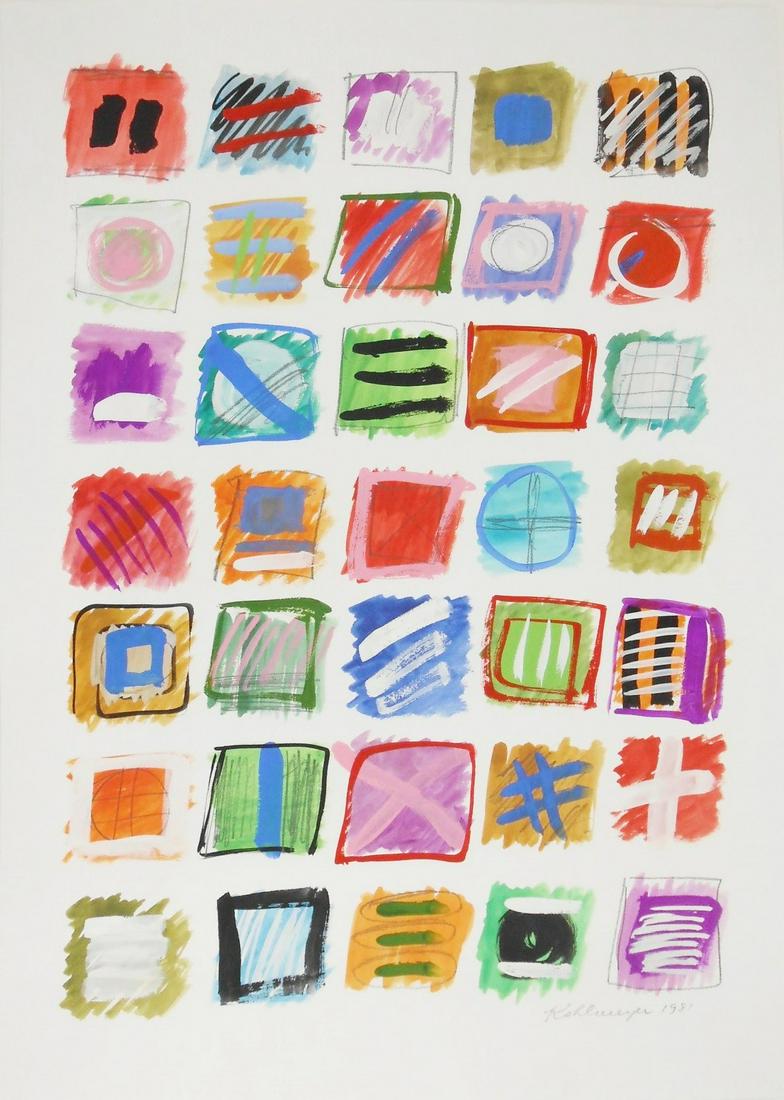 Ida Kohlmeyer (1912-1997) Mixed Media (1 of 3)