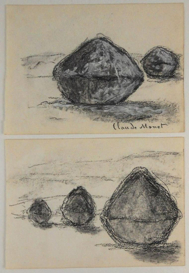 Claude Monet (1840-1926) Sketchbook Drawings (2) (1 of 4)