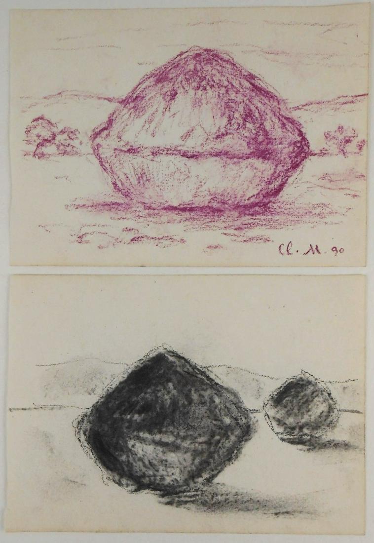 Claude Monet (1840-1926) Sketchbook Drawings (2) (1 of 3)