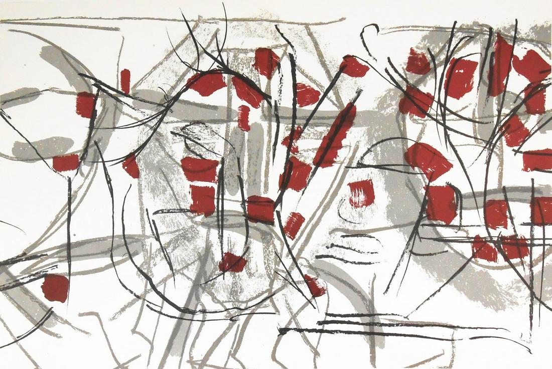 Jean-Paul Riopelle (1923-2002) Color Lithograph (1 of 1)