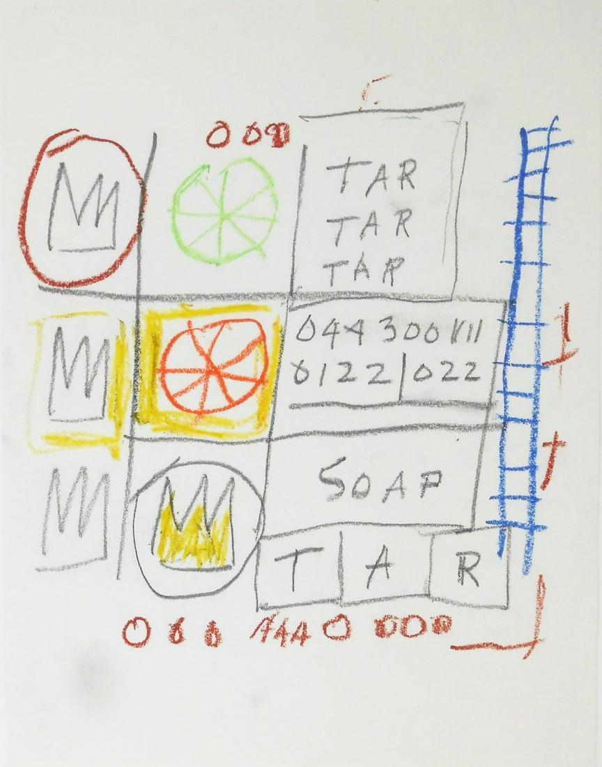 Jean-Michel Basquiat (1960-1988) Mixed Media (1 of 2)