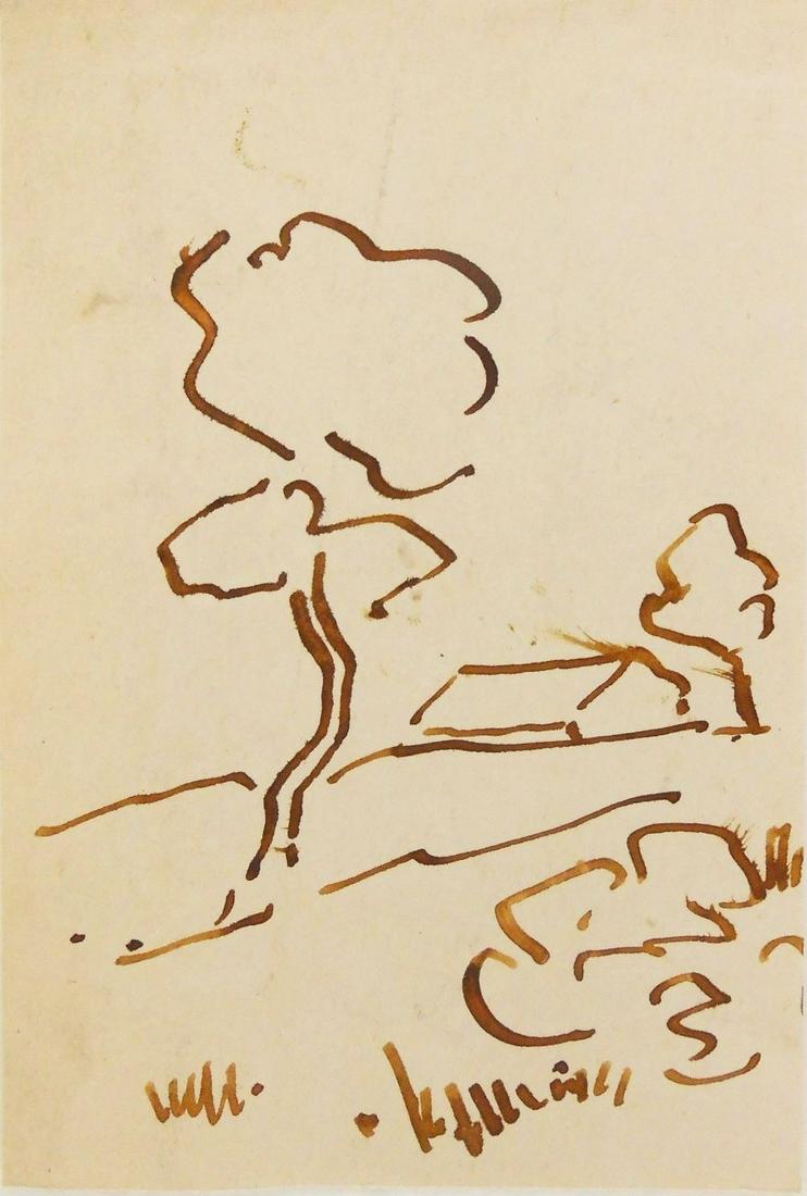 Vincent Van Gogh (1853-1890) Ink Sketch (1 of 1)