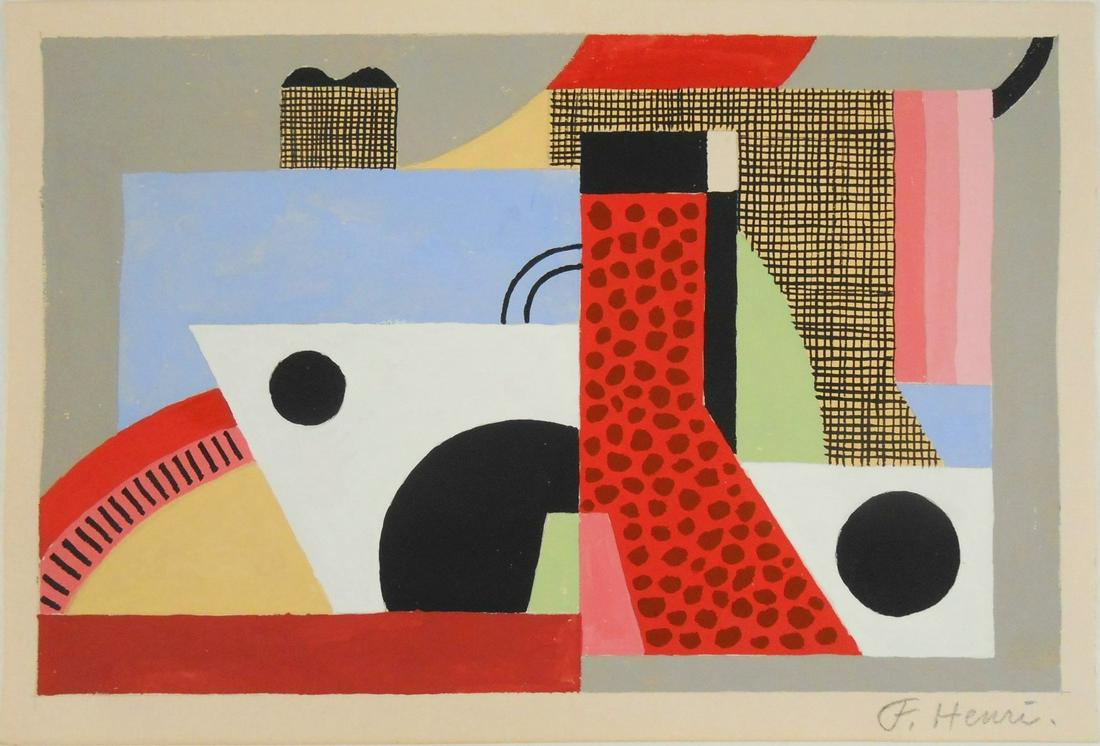 Florence Henri (1893-1982) Gouache (1 of 2)