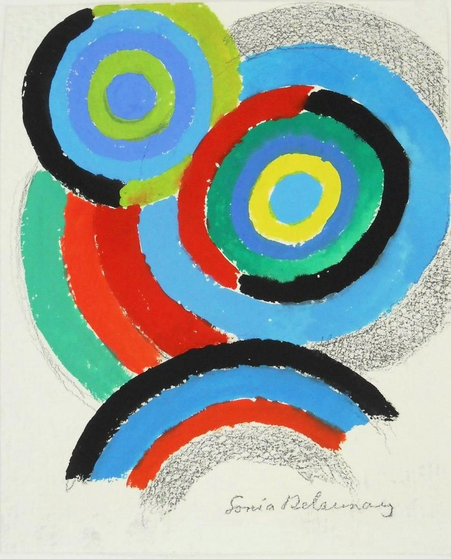 Sonia Delaunay (1885-1979) Gouache (1 of 2)