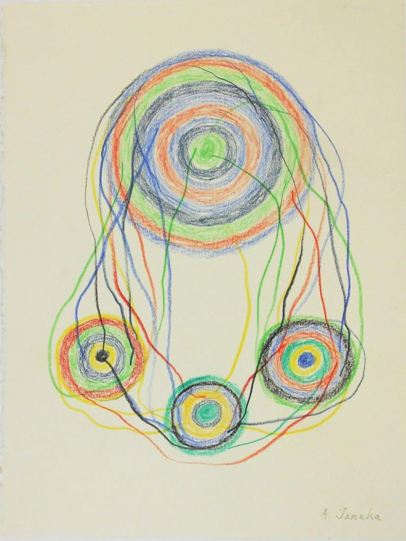 Atsuko Tanaka (1932-2005) Colored Pencil Drawing (1 of 2)