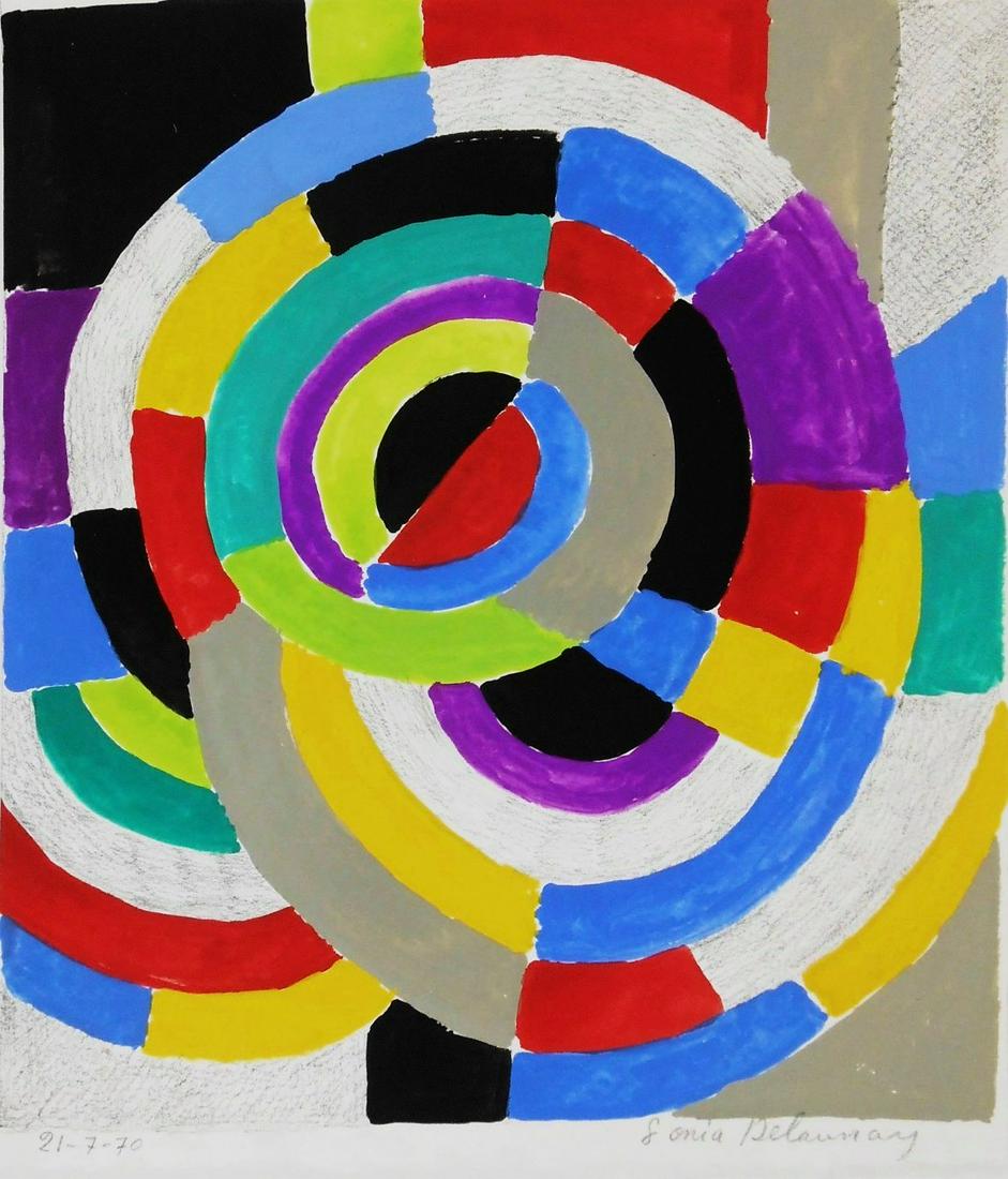 Sonia Delaunay (1885-1979) Gouache (1 of 2)