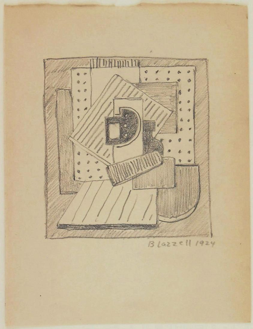 Blanche Lazzell (1878-1956) Pencil Drawing (1 of 2)