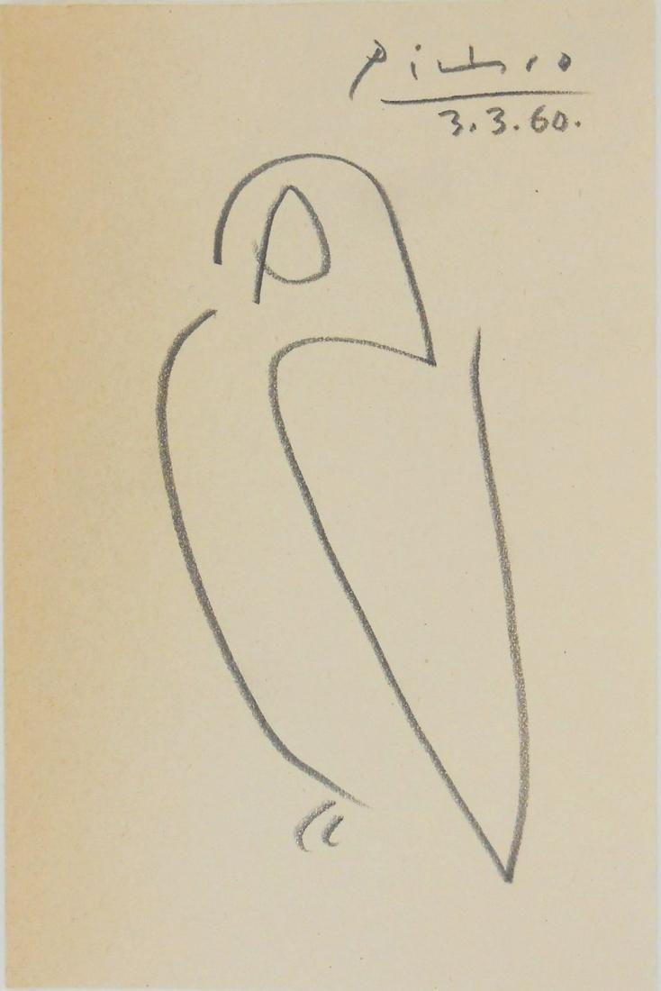Pablo Picasso (1881-1973) Pencil Drawing (1 of 2)