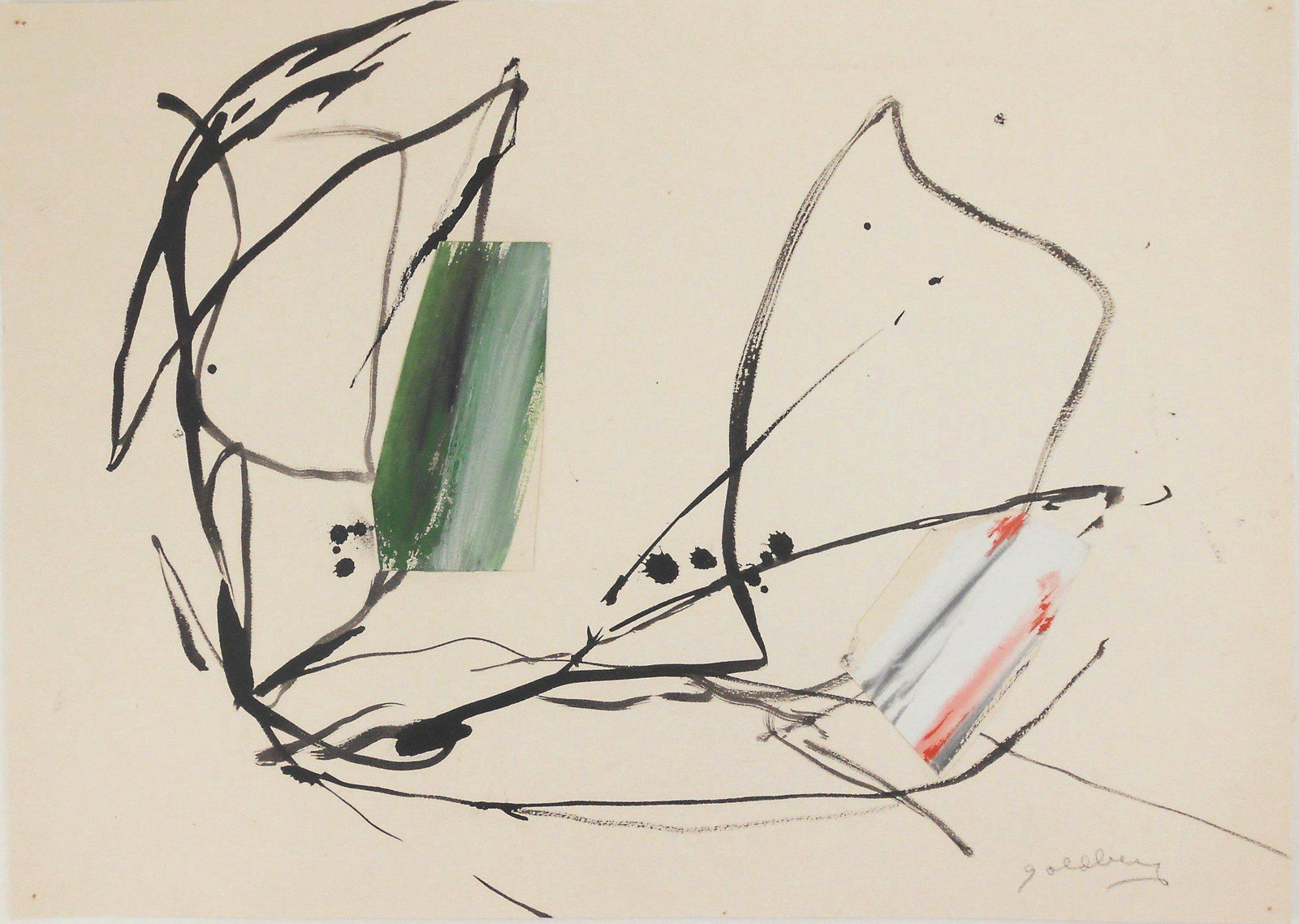 Michael Goldberg (1924-2007) Abstract (1 of 3)