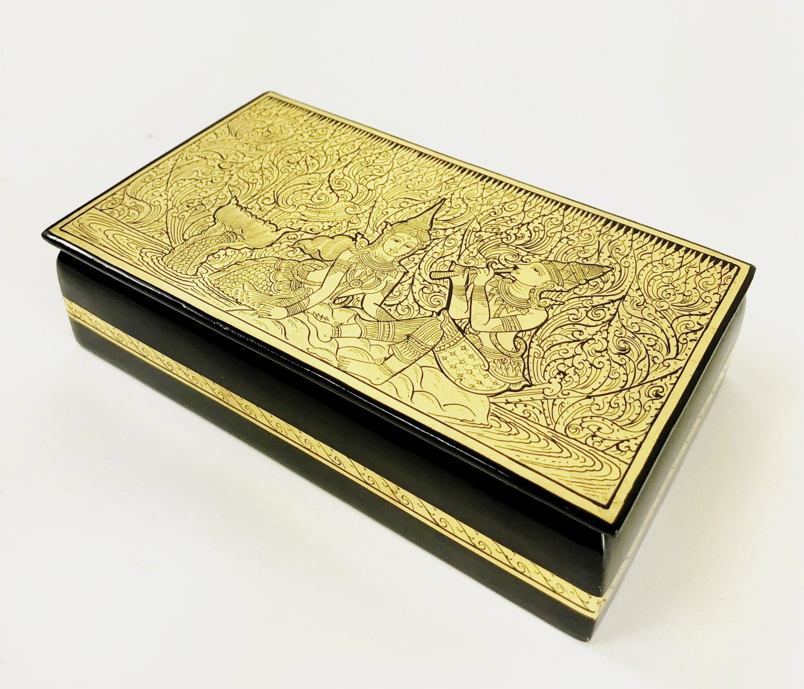 Burmese Lacquer Box, Circa 1950 (1 of 2)