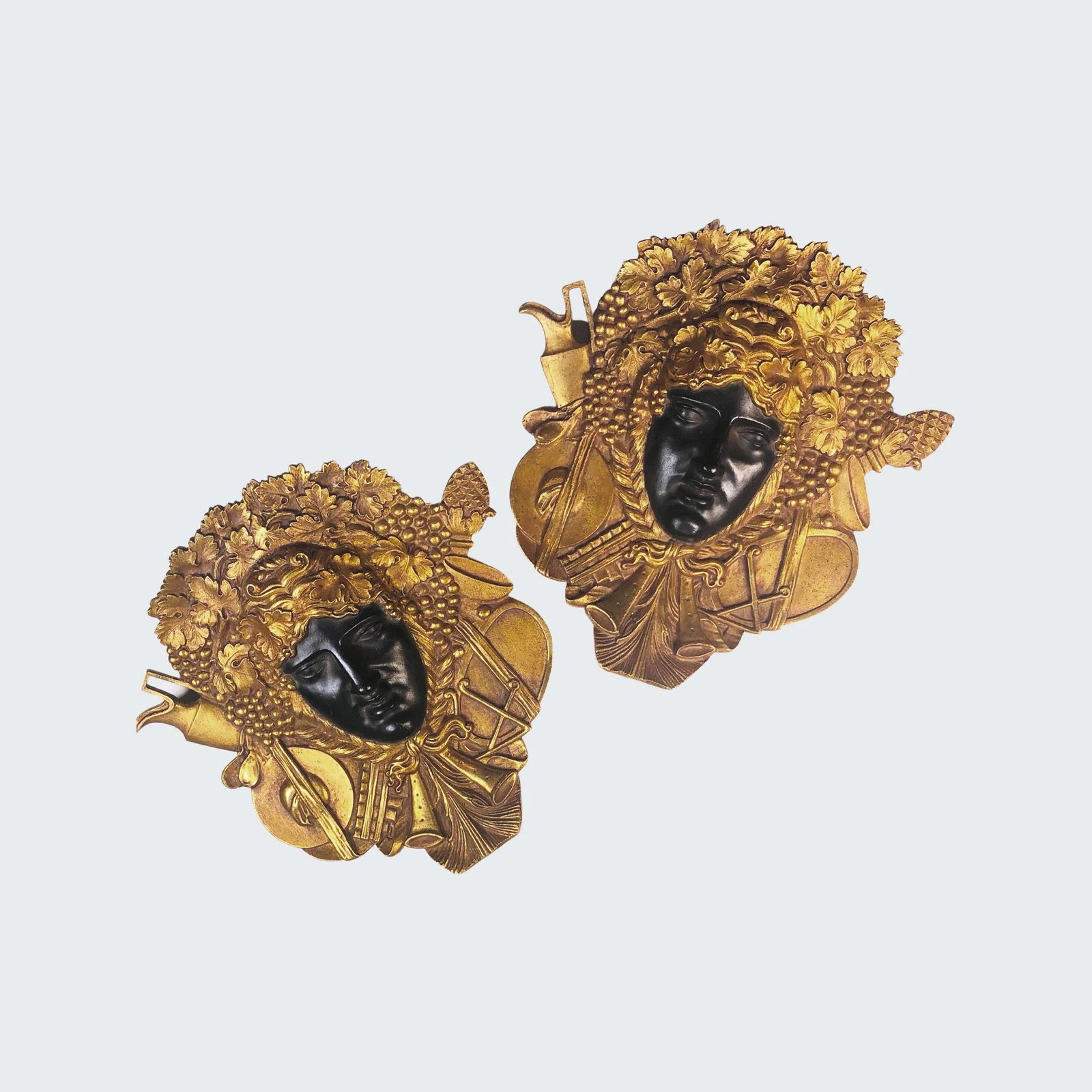 Two Gilt & Patinated Bronze Mounts, 19th Century (1 of 3)