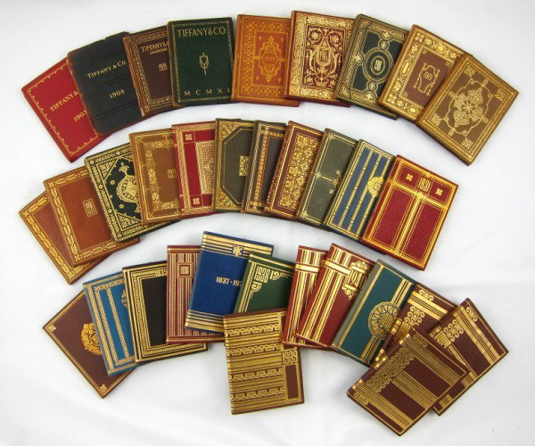 Collection Of Tiffany Annual Memorandum Books: Unusual and unique collection of Tiffany & Co. annual memorandum books, all unused. A gift to the present owner by Gene Moore. Gene Moore (1910-1998) was vice-president of window display at Tiffany & 