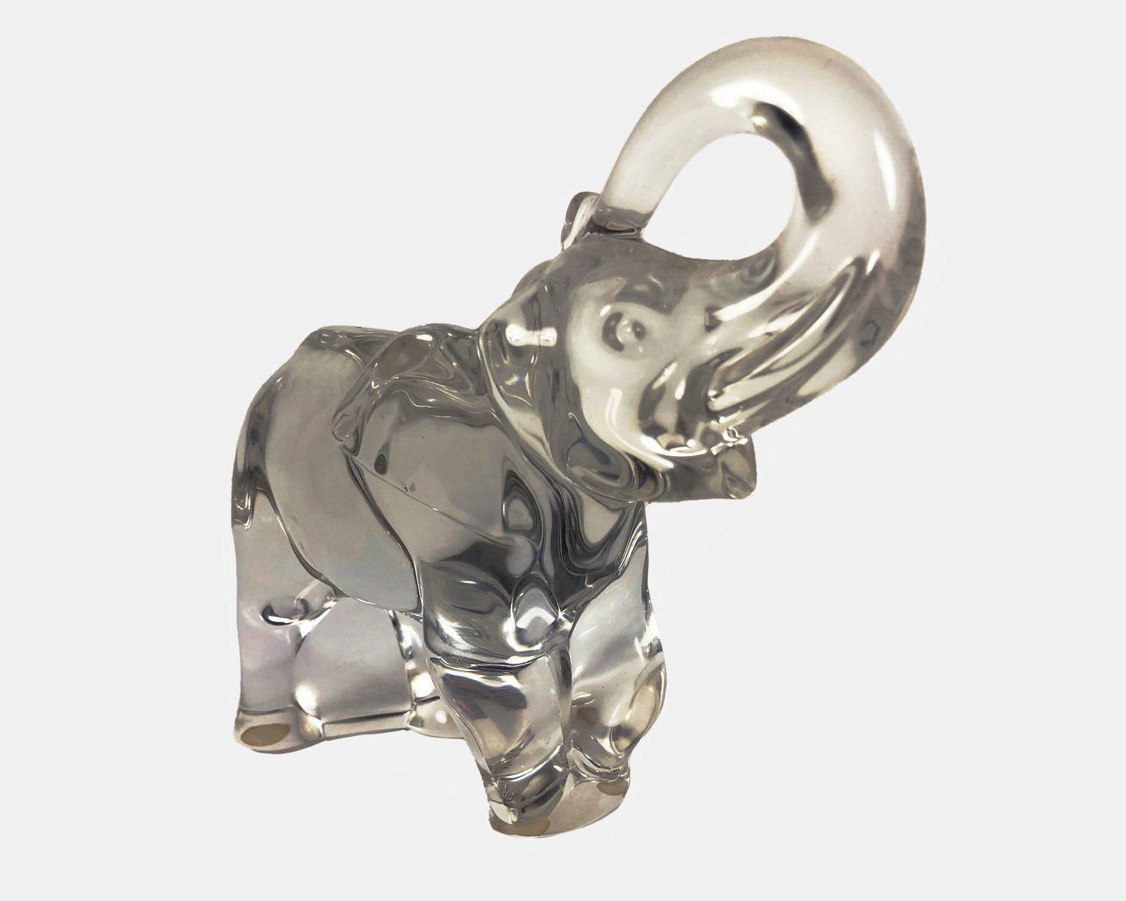 Baccarat Crystal Elephant, Signed (1 of 3)