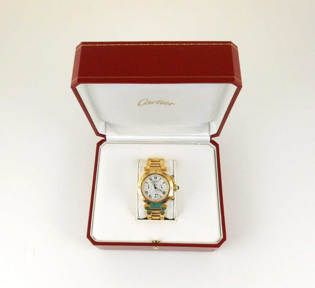 Cartier 18KT Gold "Pasha" Man's Wristwatch (1 of 5)