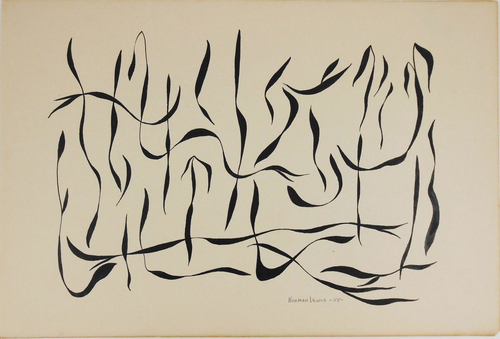 Norman Wilfred Lewis (1909-1979) Ink Drawing (1 of 3)
