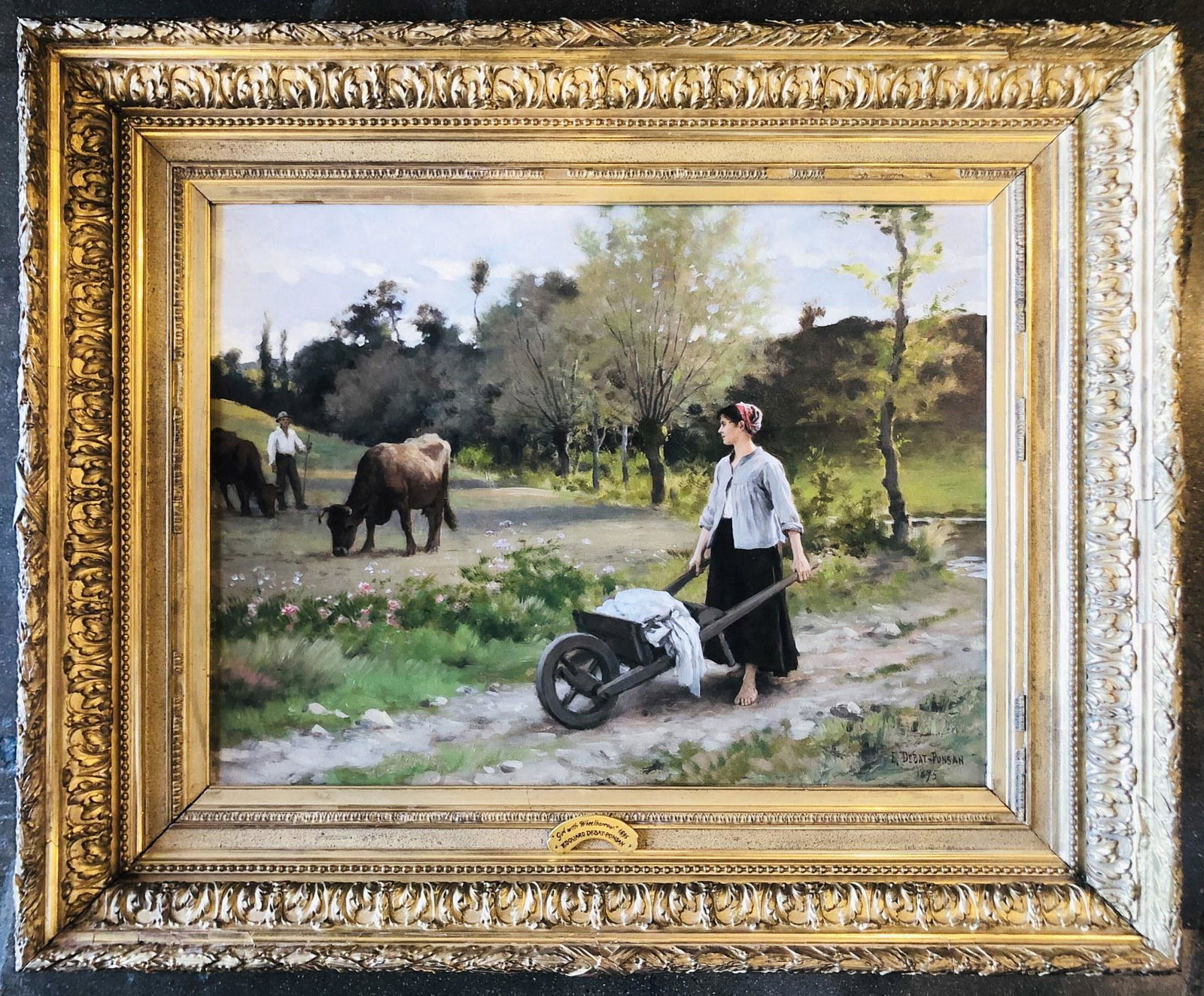 Edouard Debat-Ponsan (1847-1913) Oil Painting (1 of 5)