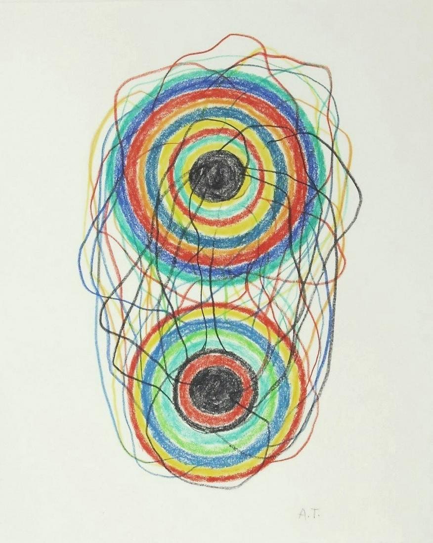 Atsuko Tanaka (1932-2005) Colored Pencil Drawing (1 of 2)