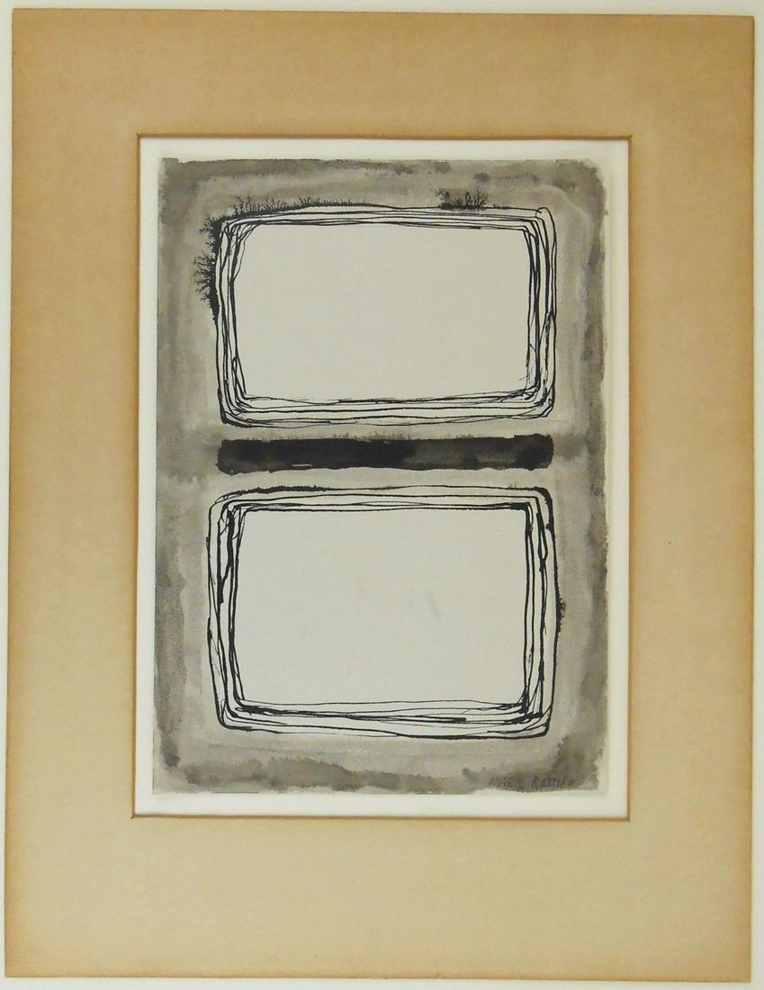 Mark Rothko (1903-1970) Ink Wash Drawing (1 of 2)