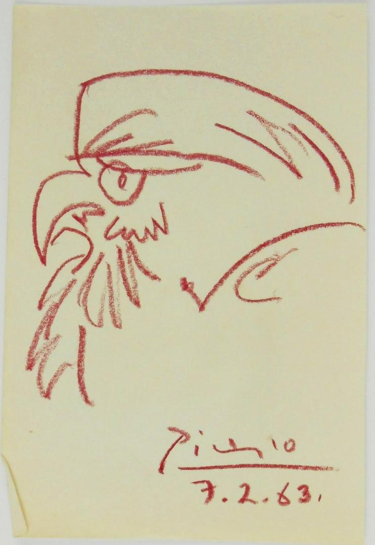 Pablo Picasso (1881-1973) Colored Pencil Sketch (1 of 2)