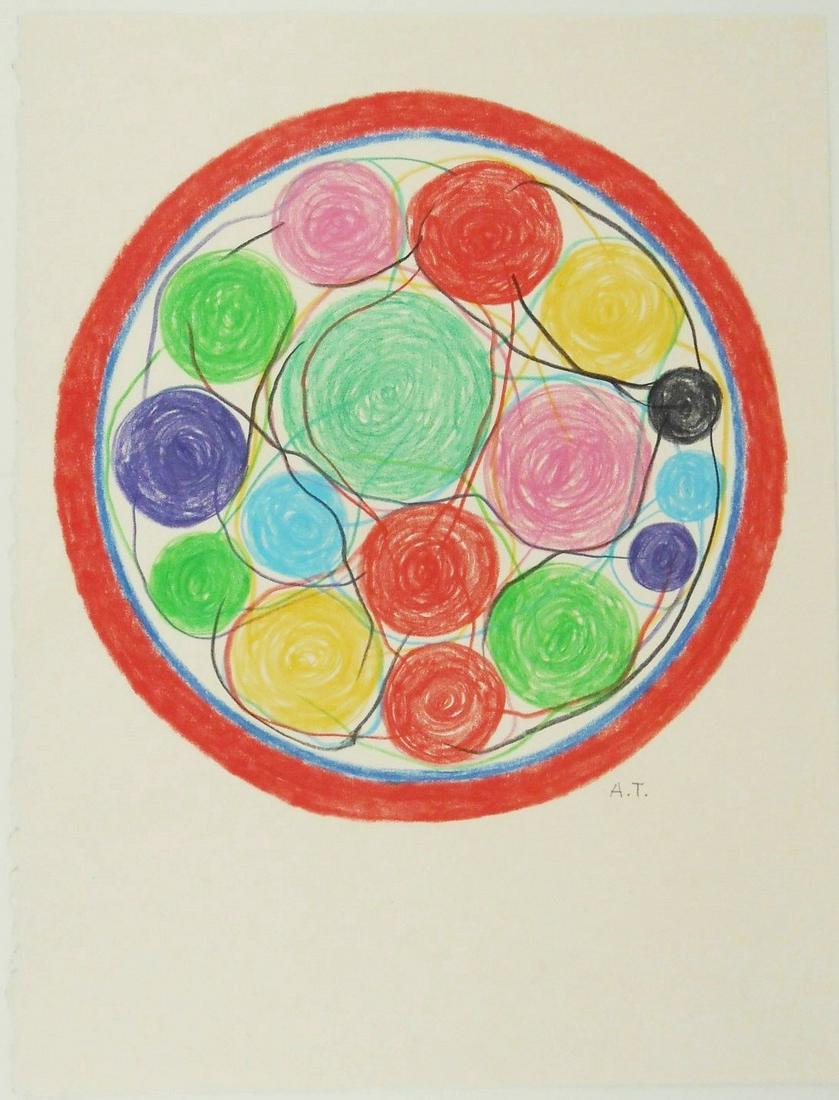 Atsuko Tanaka (1932-2005) Colored Pencil Drawing (1 of 2)