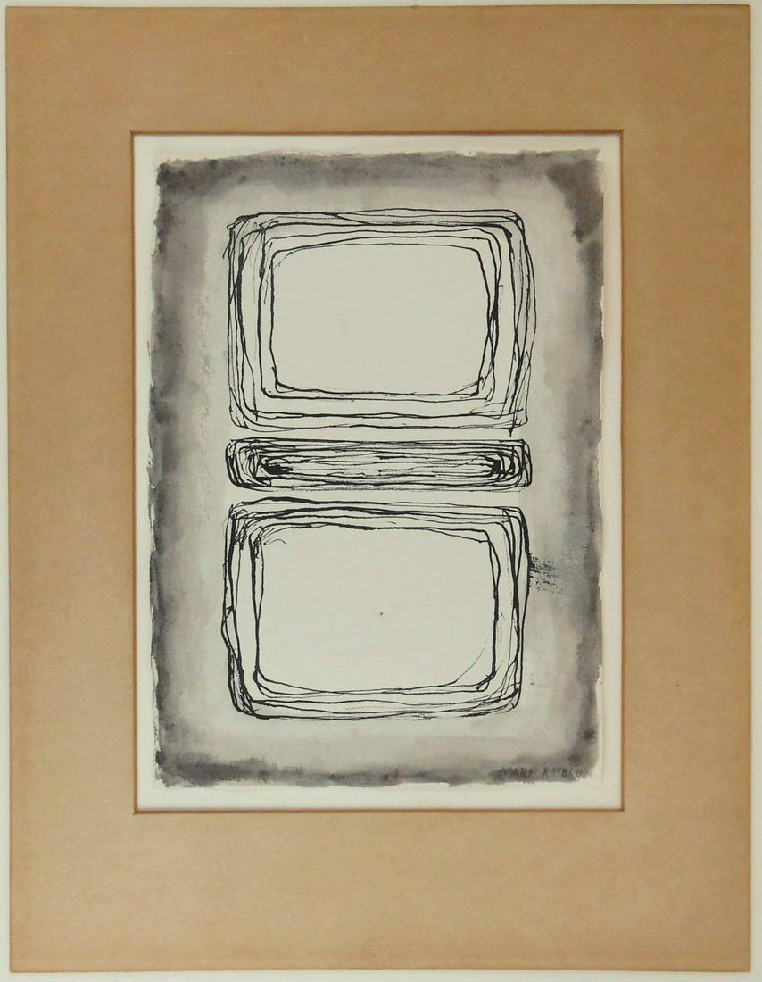Mark Rothko (1903-1970) Ink Wash Drawing (1 of 2)