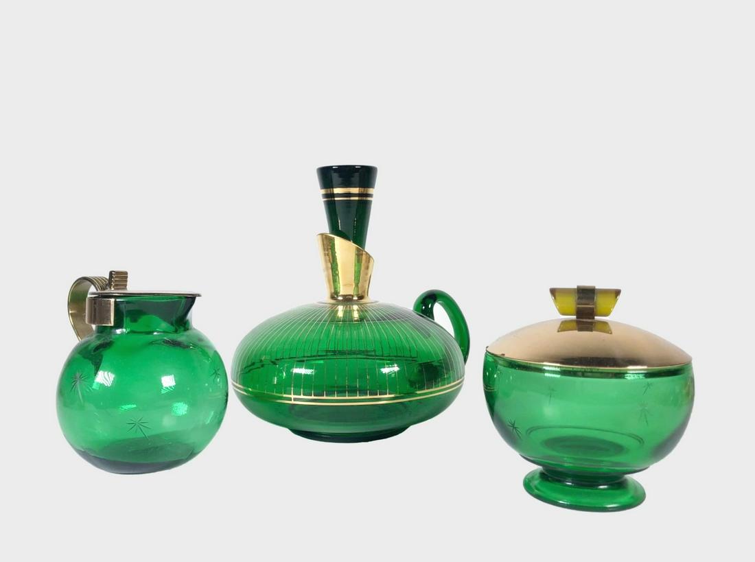 Group Of Glass Table Objects, Circa 1940 (1 of 3)