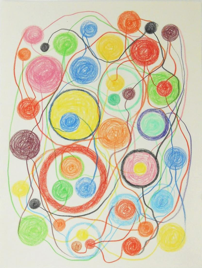 Atsuko Tanaka (1932-2005) Colored Pencil Drawing (1 of 2)