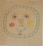 Pablo Picasso (1881-1973) Colored Pencil Drawing
