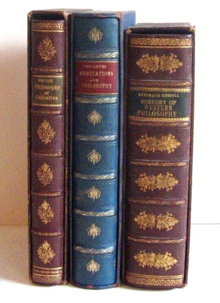 Lot Of Three Books: The Method, Meditations and Philosophy of Descartes, Tudor Publishing Co., New York "The Method, Meditations and Philosophy of Descartes," M. Walter Dunne, publisher "History of Western Philosophy" by