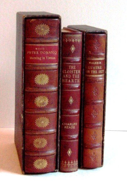 Lot Of Three Books: Peter Domanig by Victor White; The Bobbs-Merrill Co., publishers, 1944 "Lustre in the Sky" by R. G. Waldeck; Peter Davies, London "The Cloister and the Hearth" by Charles Reade; Staples Press, New Yor
