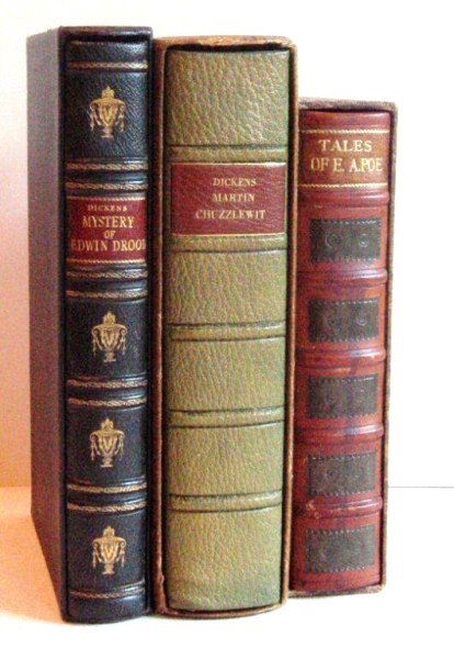 Lot Of Three Books: The Mystery of Edwin Drood by Charles Dickens, The Heritage Press, New York "Tales of Edgar Allan Poe," Random House, New York "Martin Chuzzlewit" by Charles Dickens, The Heritage Press, New York Full