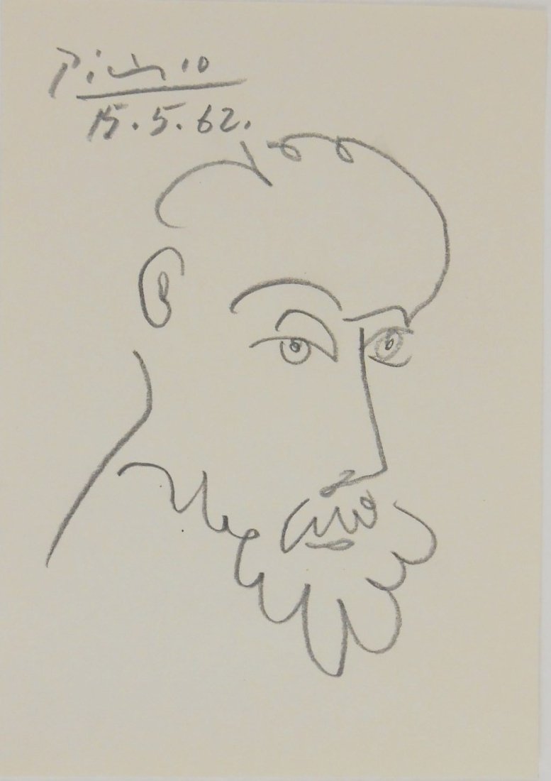 Pablo Picasso (1881-1973) Pencil Sketch (1 of 2)