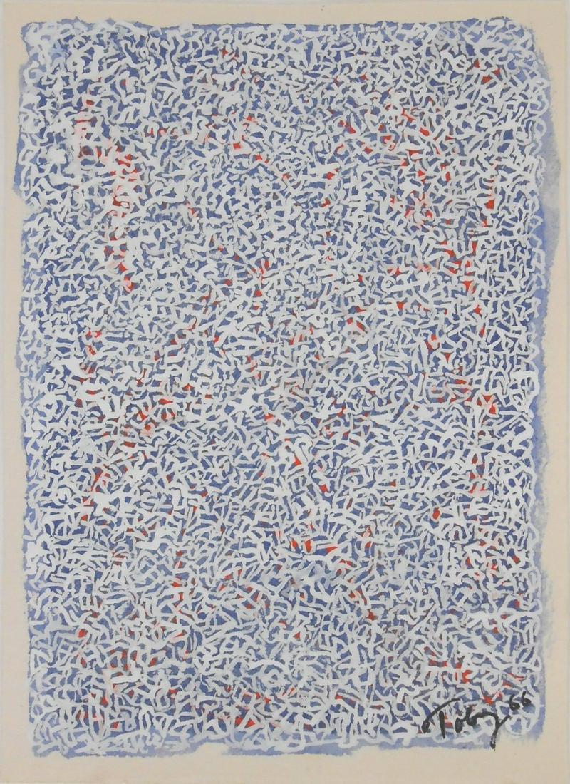 Mark Tobey (1890-1976) Tempera On Paper (1 of 2)