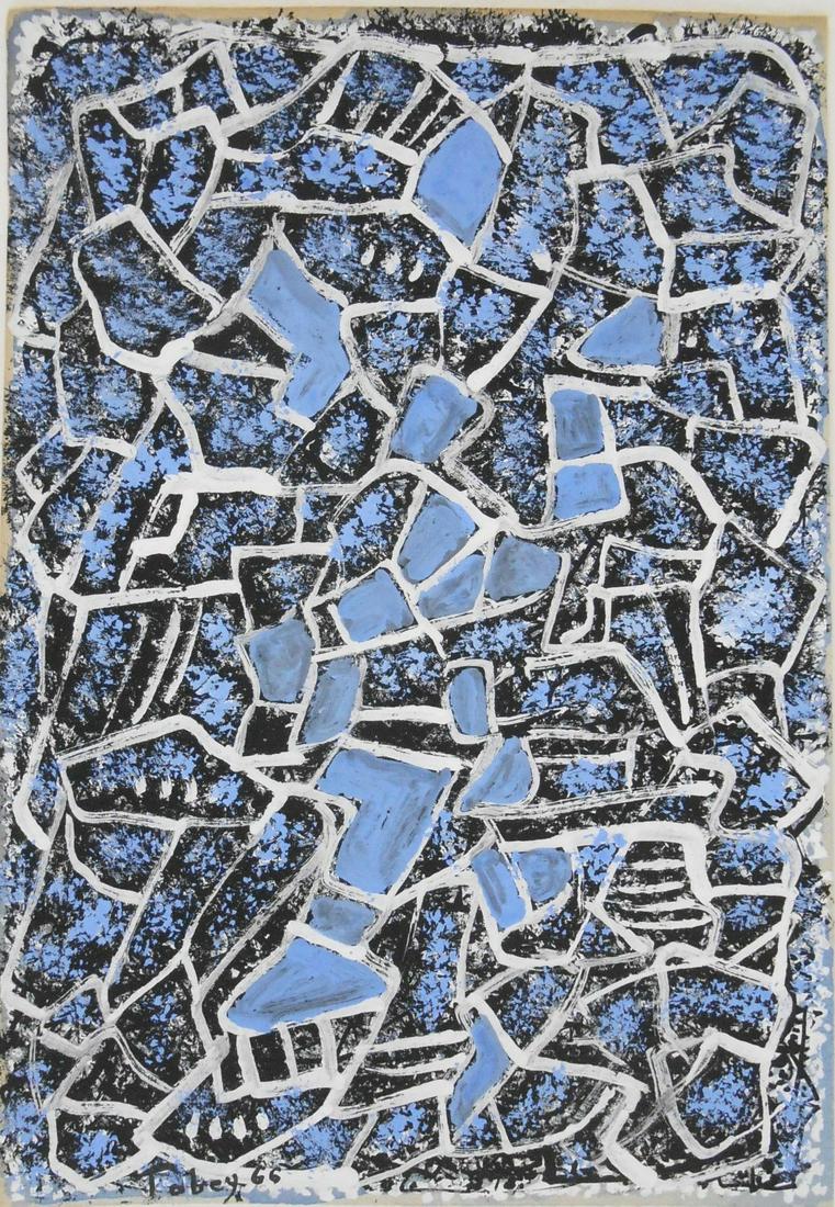 Mark Tobey (1890-1976) Tempera On Paper (1 of 2)