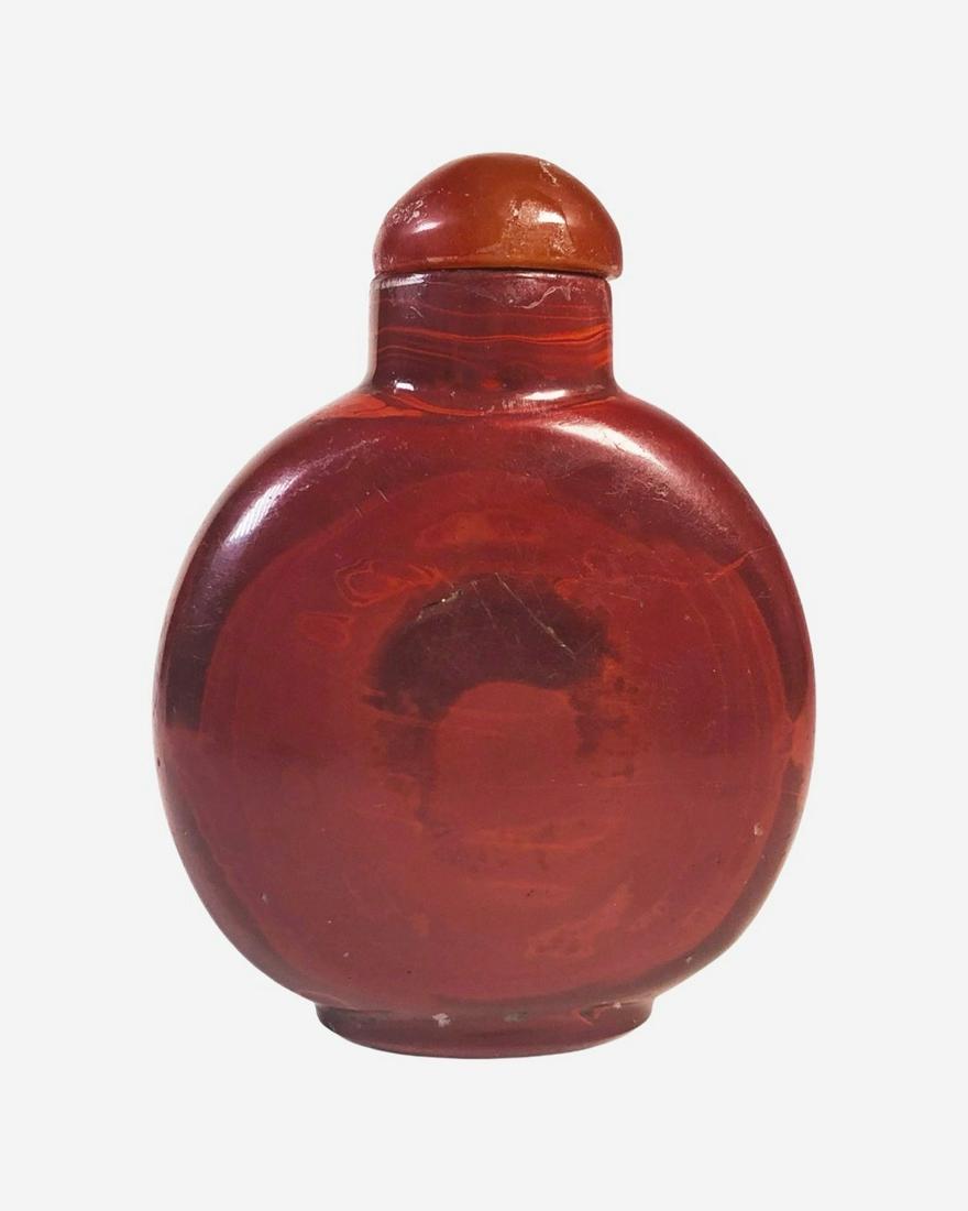 Chinese Red Stone Snuff Bottle (1 of 3)