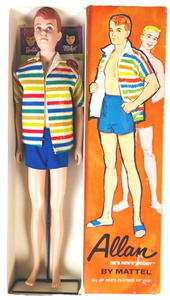 Mattel 1963 Allan (barbie) Doll