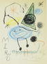 Joan Miro (1893-1983) Mixed Media Drawing