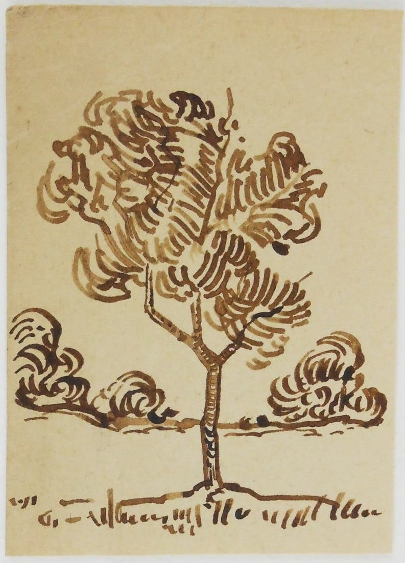 Vincent Van Gogh* (1853-1890) Ink Sketch (Unconfirmed. See Disclaimer) (1 of 1)