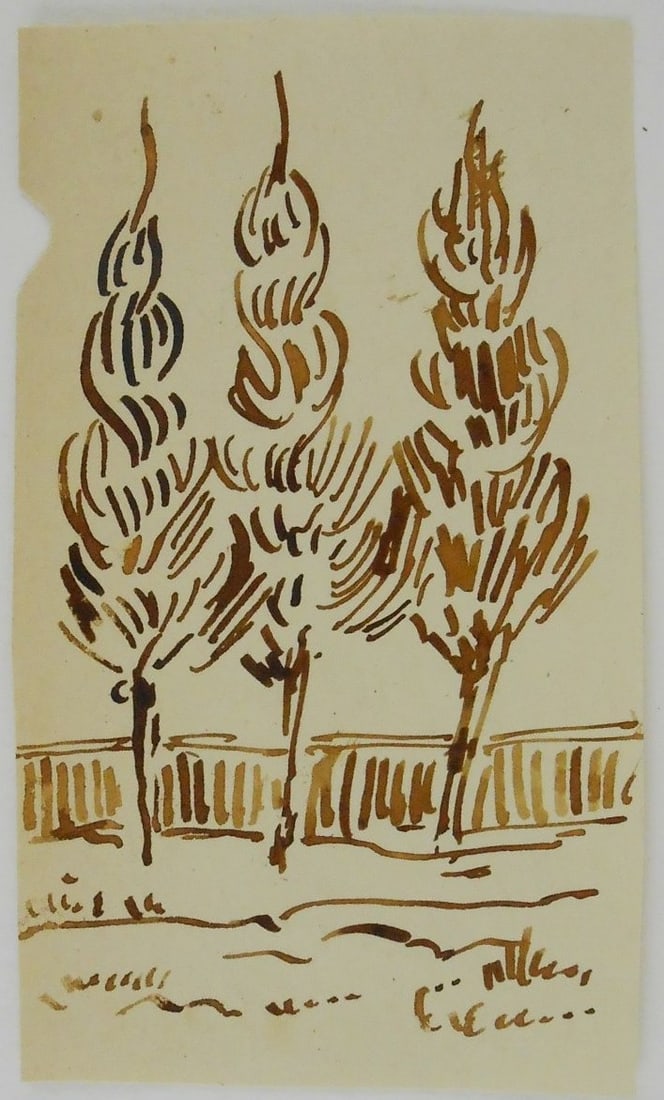 Vincent Van Gogh* (1853-1890) Ink Sketch (Unconfirmed. See Disclaimer) (1 of 1)