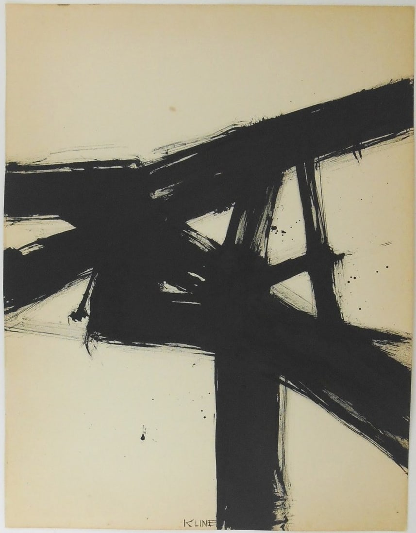 Franz Kline* (1910-1962) Ink On Paper (1 of 2)