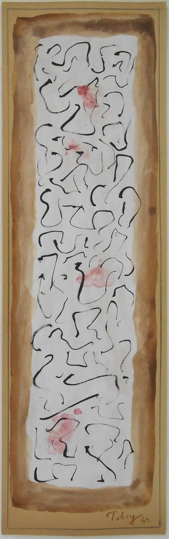 Mark Tobey* (1890-1976) Tempera On Paper (1 of 2)