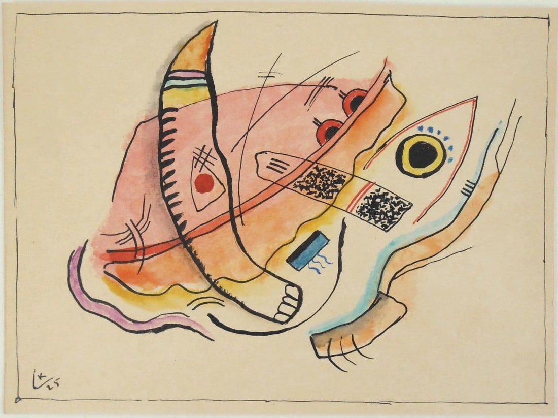 Wassily Kandinsky* (1866-1944) Watercolor (1 of 2)