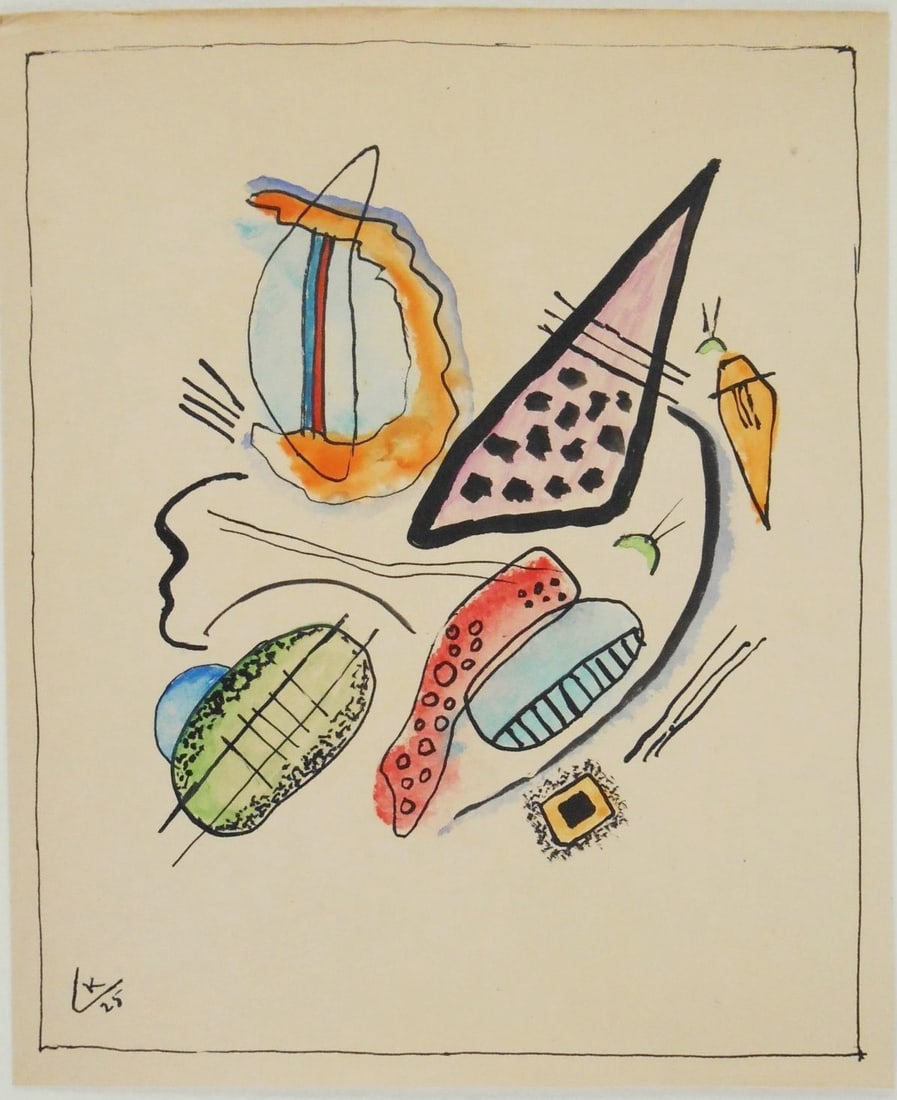 Wassily Kandinsky* (1866-1944) Watercolor (1 of 2)