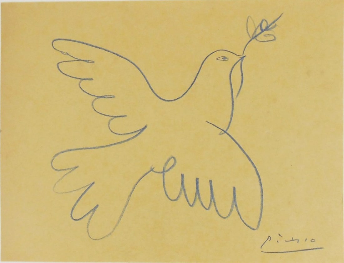 Pablo Picasso* (1881-1973) Colored Pencil Sketch (1 of 2)