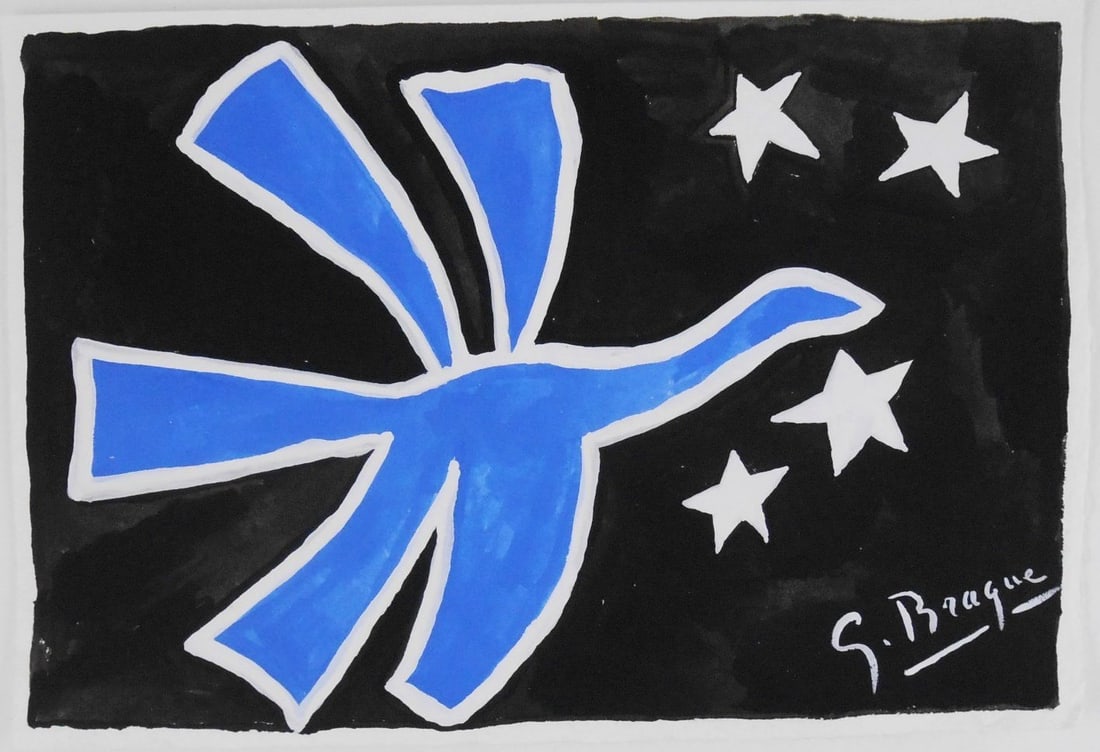 Georges Braque* (1882-1963) Gouache (1 of 2)