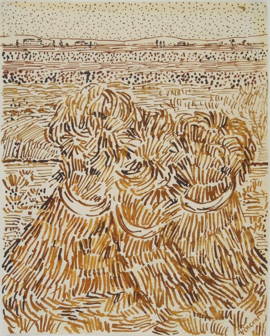 Vincent Van Gogh* (1853-1890) Ink Drawing (See Disclaimer) (1 of 2)